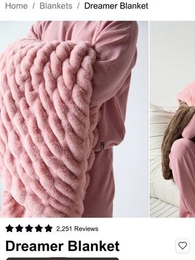 Dreamer Blanket  - new with tags in original package - as soft as Lola Blankets!